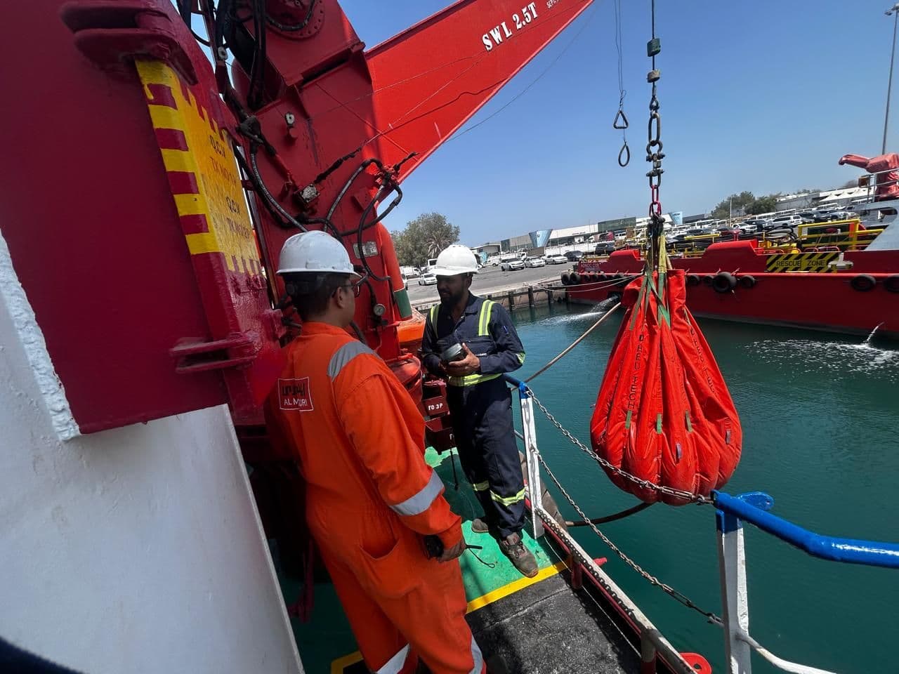 lifeboat inspection illustration dark