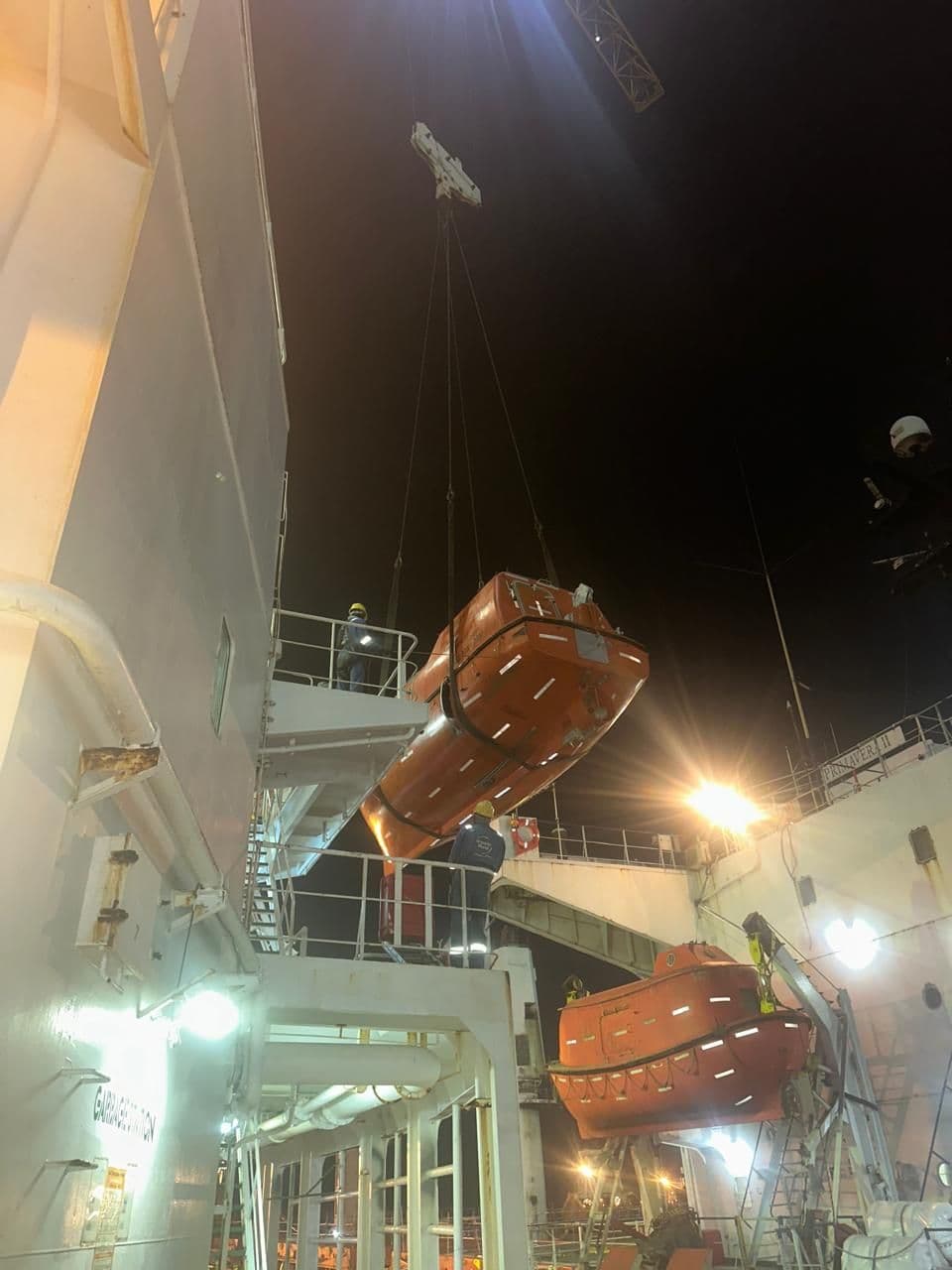 lifeboat inspection illustration dark