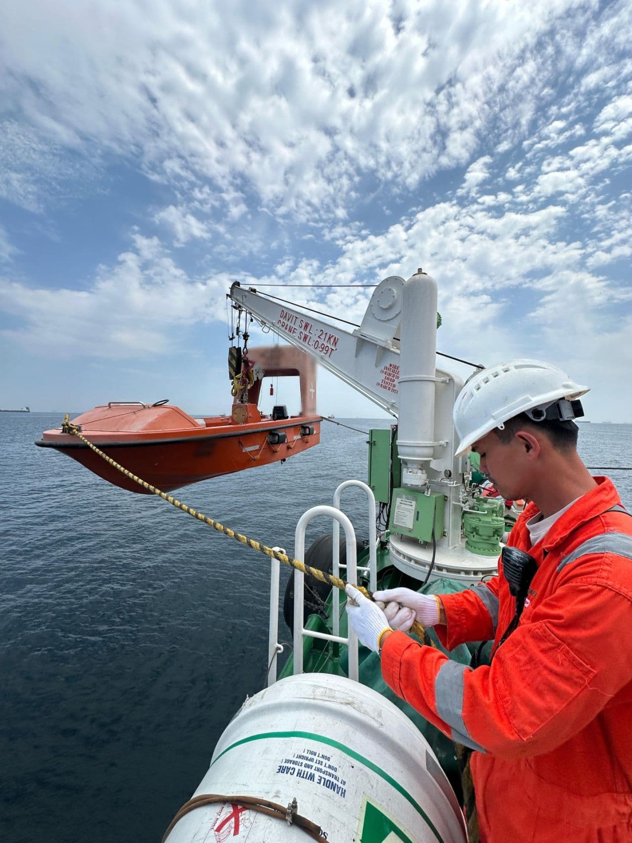 lifeboat inspection illustration dark