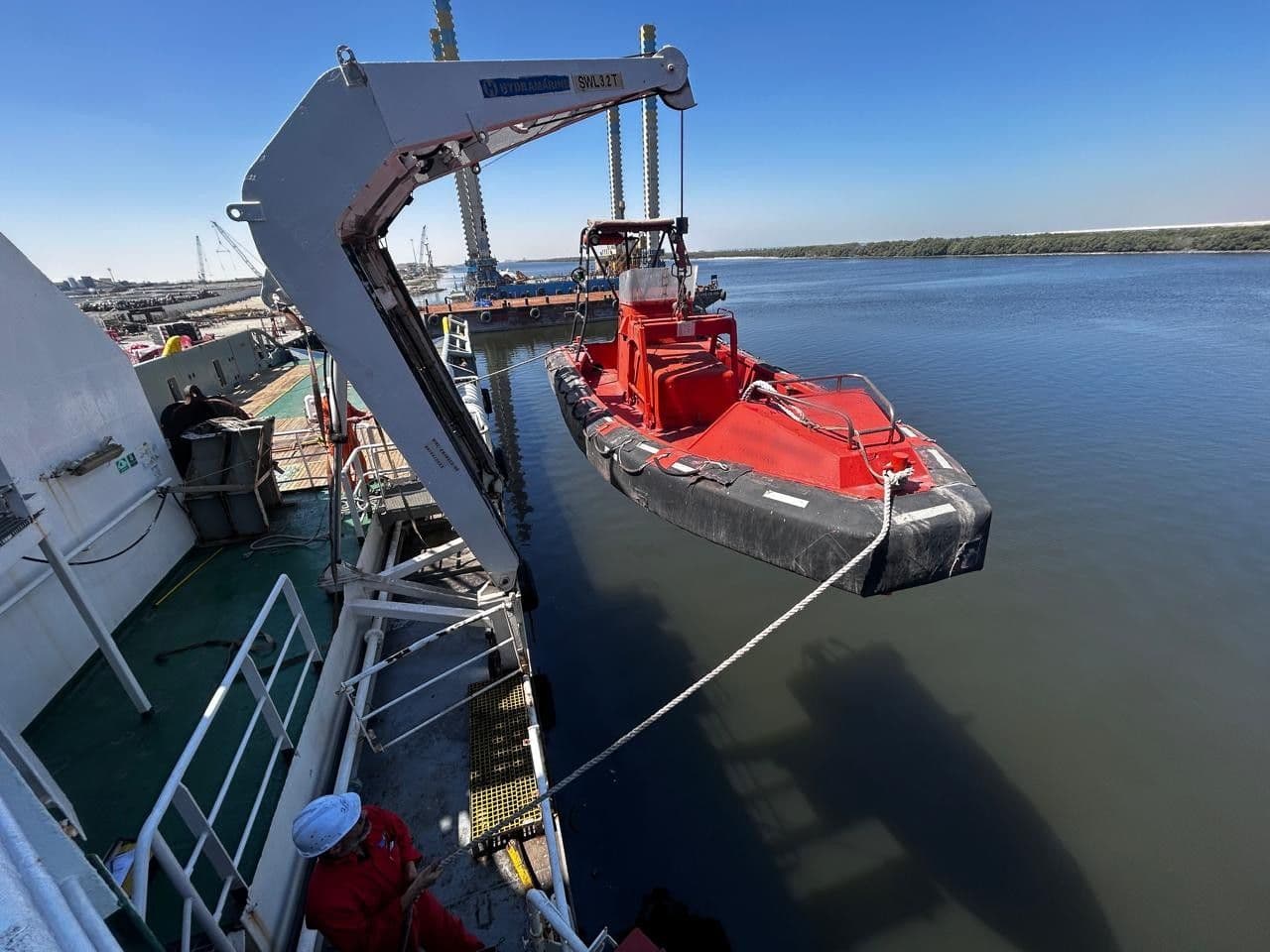 lifeboat inspection illustration dark