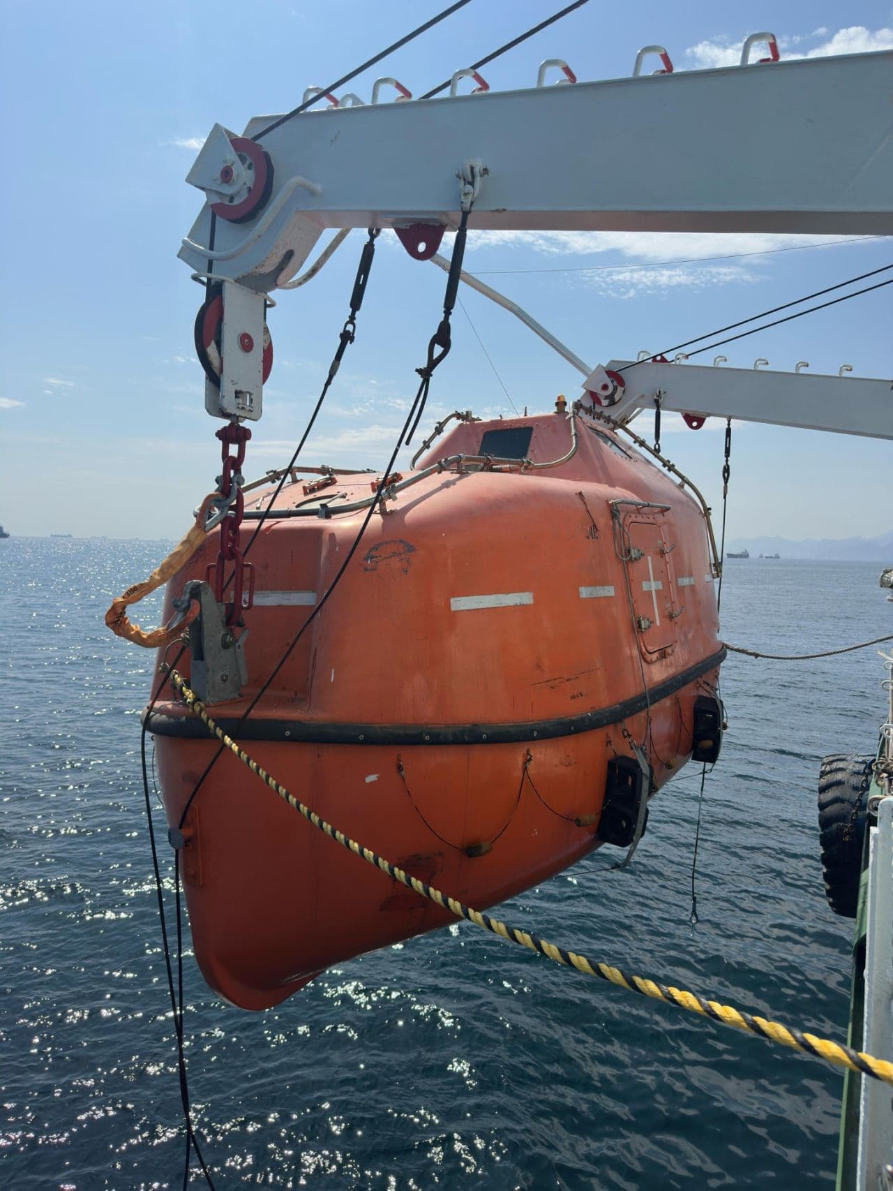 lifeboat inspection illustration dark