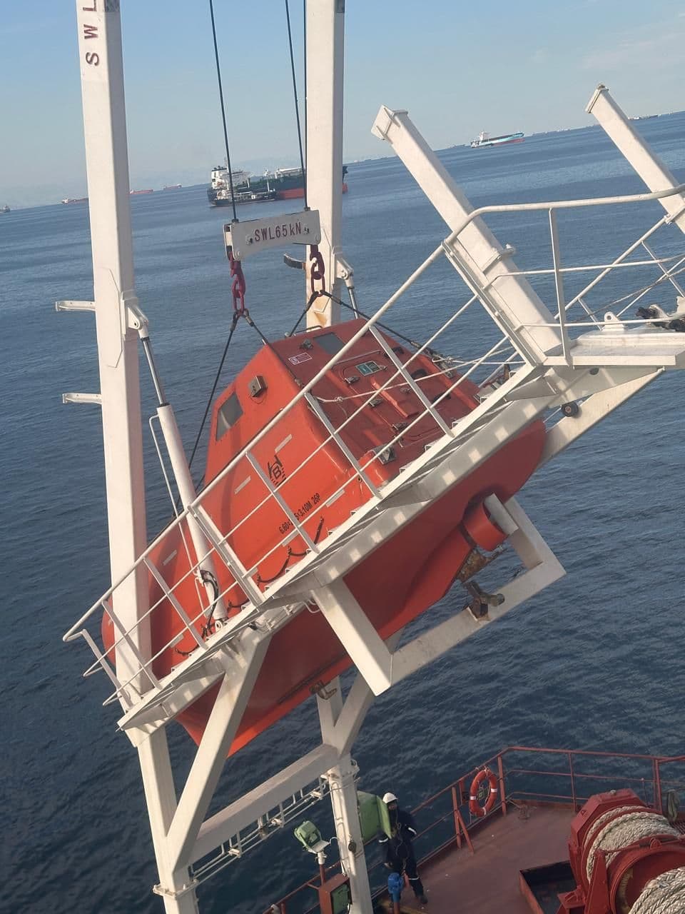 lifeboat inspection illustration dark